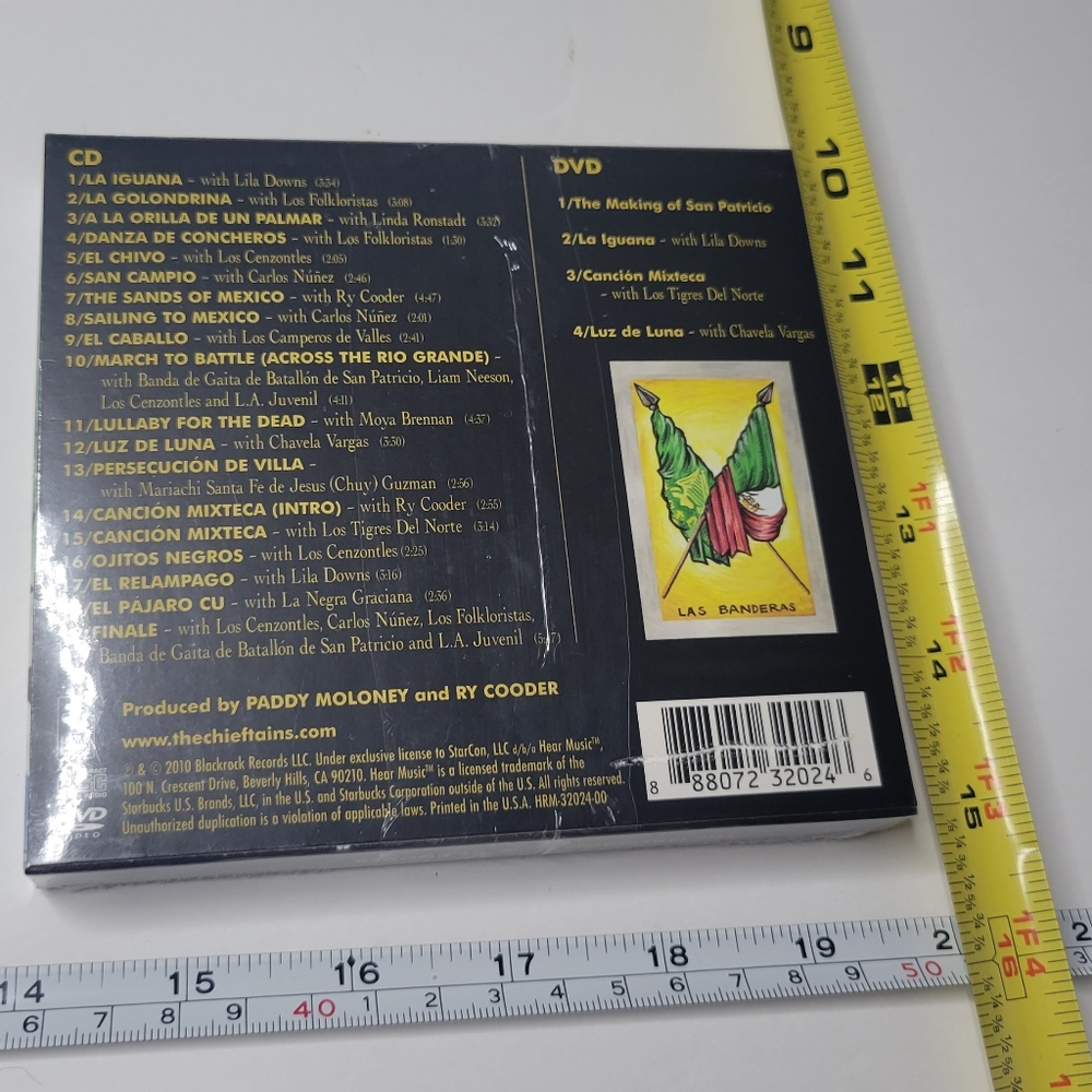 The Chieftains Featuring Ry Cooder San Patricio Deluxe Edition CD DVD NEW SEALED